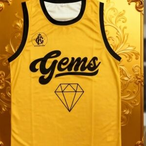 Yellow Gems Tank Top with Black Trim